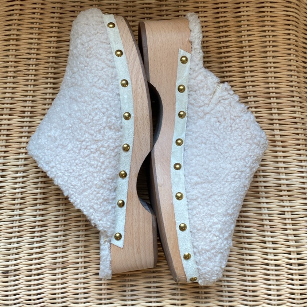 J. Crew Sherpa Mule Clogs Size 10